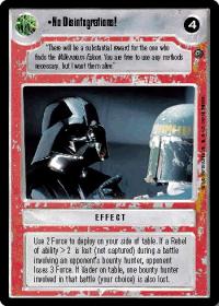 star wars ccg dagobah revised no disintegrations wb