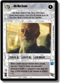 star wars ccg premiere limited obi wan kenobi lightly played