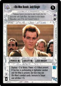 star wars ccg reflections iii premium obi wan kenobi jedi knight