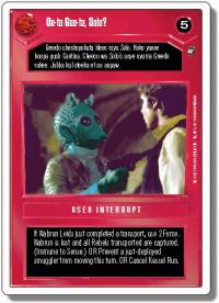 star wars ccg a new hope revised oo ta goo ta solo wb