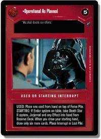 star wars ccg death star ii operational as planned