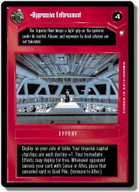 star wars ccg special edition oppressive enforcement