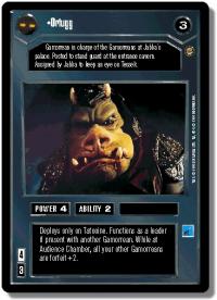 star wars ccg jabbas palace ortugg