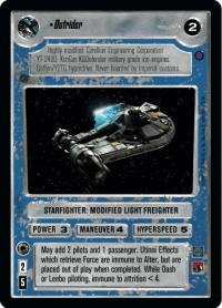 star wars ccg reflections iii foil outrider foil