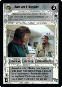 star wars ccg reflections ii premium owen beru lars