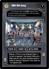 star wars ccg theed palace owo 1 with backup