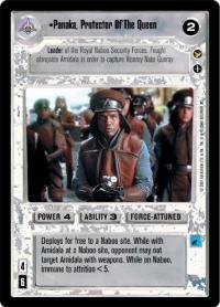 star wars ccg theed palace panaka protector of the queen