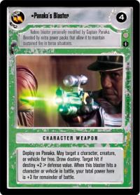 star wars ccg coruscant panaka s blaster