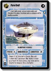 star wars ccg special edition patrol craft light