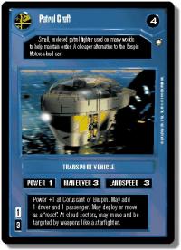 star wars ccg special edition patrol craft dark