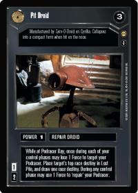 star wars ccg tatooine pit driod