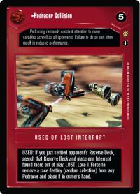 star wars ccg tatooine podracer collision