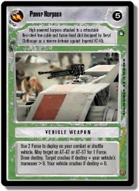 star wars ccg hoth limited power harpoon