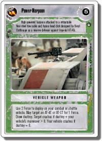 star wars ccg hoth revised power harpoon wb