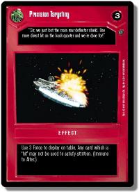 star wars ccg dagobah revised precision targeting wb