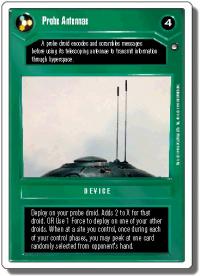 star wars ccg hoth revised probe antennae wb