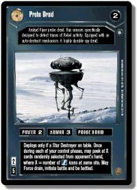 star wars ccg hoth limited probe droid