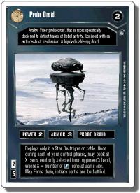 star wars ccg hoth revised probe driod wb