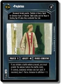 star wars ccg premiere unlimited prophetess wb