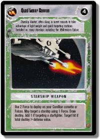 star wars ccg premiere limited quad laser cannon