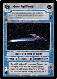 star wars ccg coruscant queen s royal starship