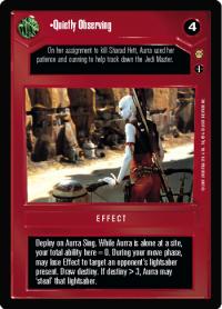 star wars ccg tatooine quietly observing