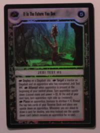 star wars ccg reflections i it is the future you see foil