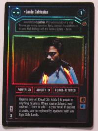 star wars ccg reflections i lando calrissian d foil