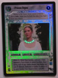 star wars ccg reflections i princess organa foil