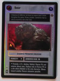 star wars ccg reflections i rancor foil