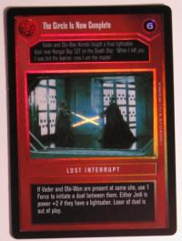star wars ccg reflections i the circle is now complete foil