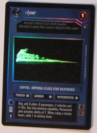 star wars ccg reflections i tyrant foil