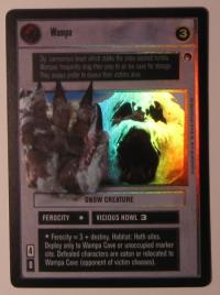 star wars ccg reflections i wampa foil