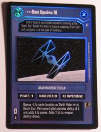 star wars ccg reflections ii foil black squadron tie foil