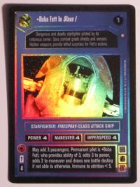 star wars ccg reflections ii foil boba fett in slave i foil