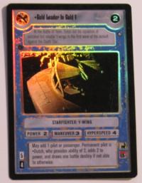 star wars ccg reflections ii foil gold leader in gold 1 foil