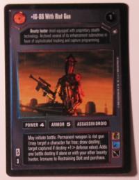 star wars ccg reflections ii foil ig 88 with riot gun foil