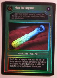 star wars ccg reflections ii foil mara jade s lightsaber foil