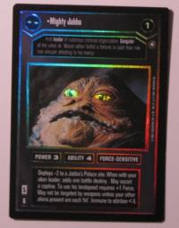 star wars ccg reflections iii foil mighty jabba foil