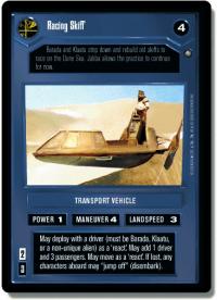 star wars ccg anthologies sealed deck premium racing skiff dark