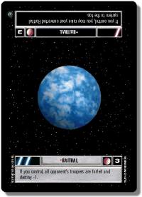 star wars ccg dagobah limited raithal light