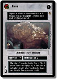 star wars ccg jabbas palace rancor