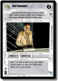 star wars ccg a new hope limited rebel commander