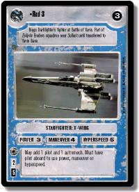 star wars ccg premiere unlimited red 3 wb