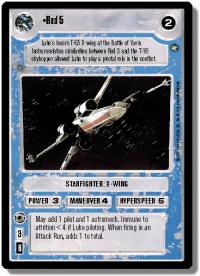 star wars ccg a new hope limited red 5