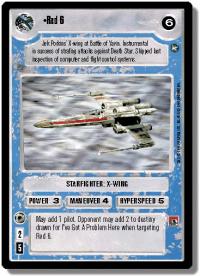 star wars ccg a new hope limited red 6