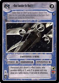 star wars ccg anthologies sealed deck premium red leader in red 1