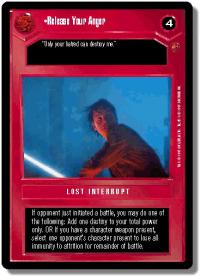 star wars ccg cloud city release your anger