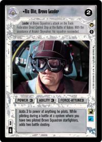 star wars ccg theed palace ric olie bravo leader