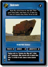 star wars ccg premiere unlimited sandcrawler dark wb